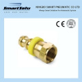 Reusable Braided Hose Brass Inverted Flare Male Swivel Push-on Barb Pipe Fittings